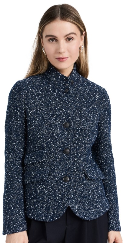 rag & bone Slade Tweed Blazer Blue