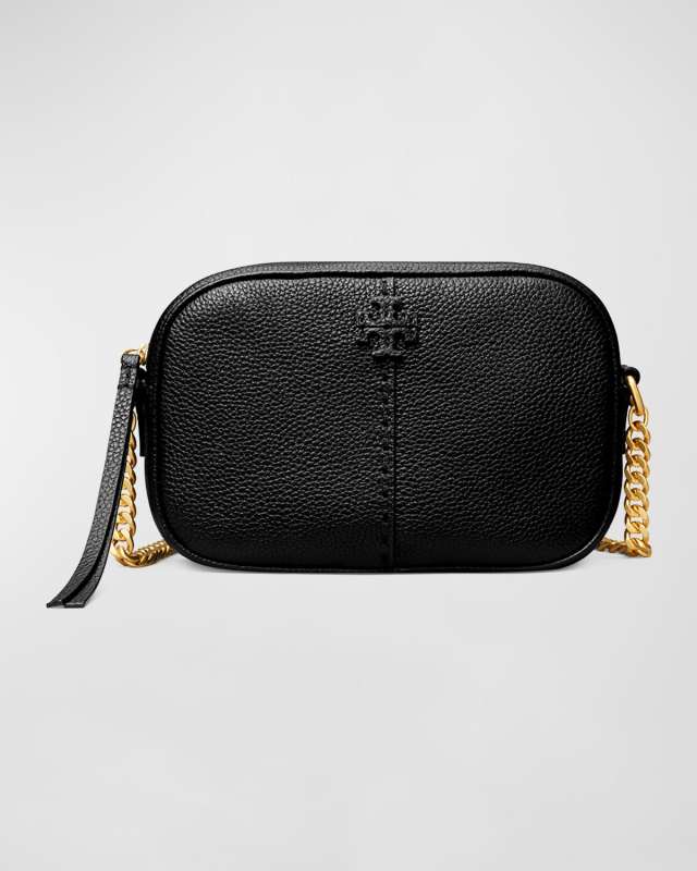 McGraw Zip Leather Camera Crossbody Bag