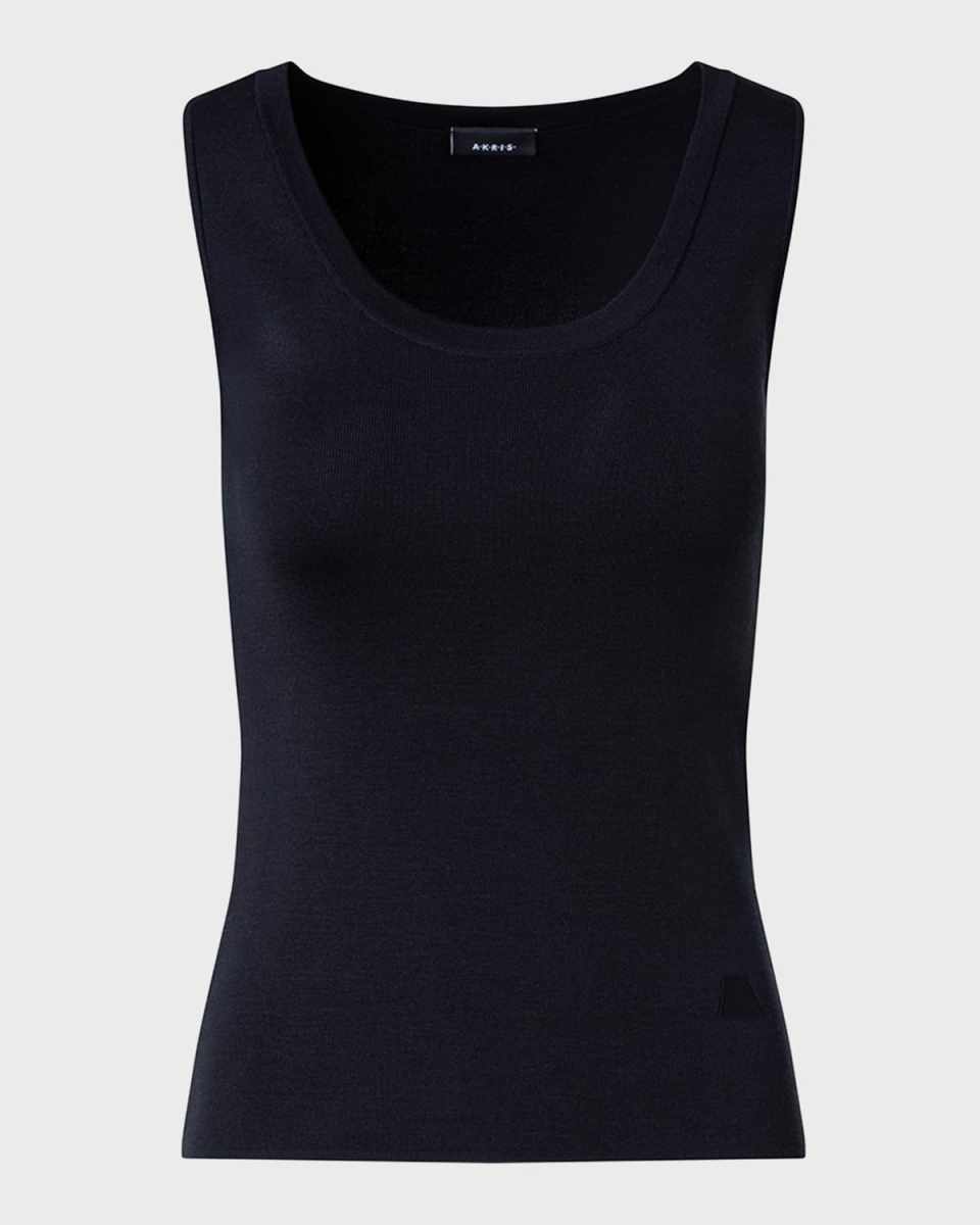 Silk Stretch Knit Tank