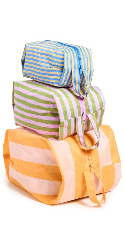 BAGGU 3D Zip Set Hotel Stripes