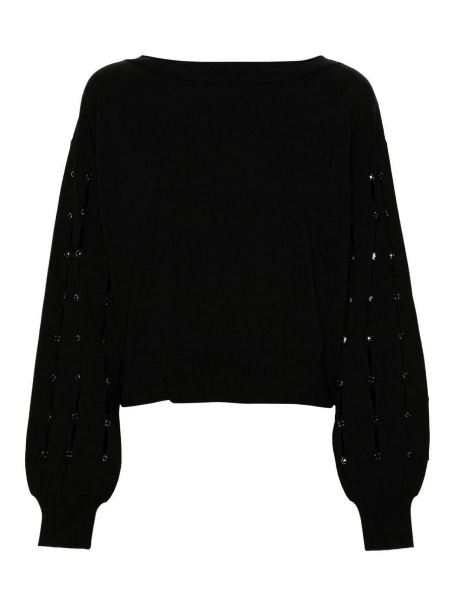 Liu Jo Pull Col Rond - Noir
