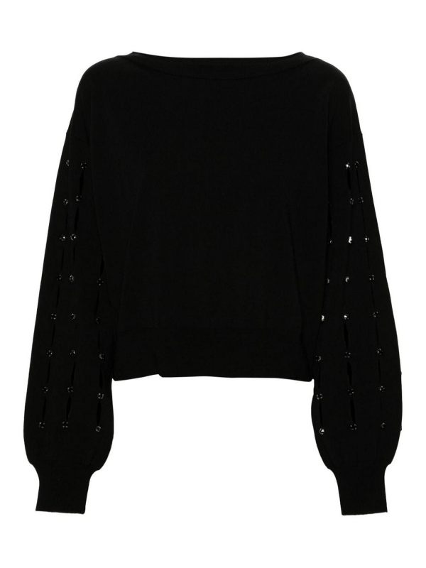 Liu Jo Pull Col Rond - Noir