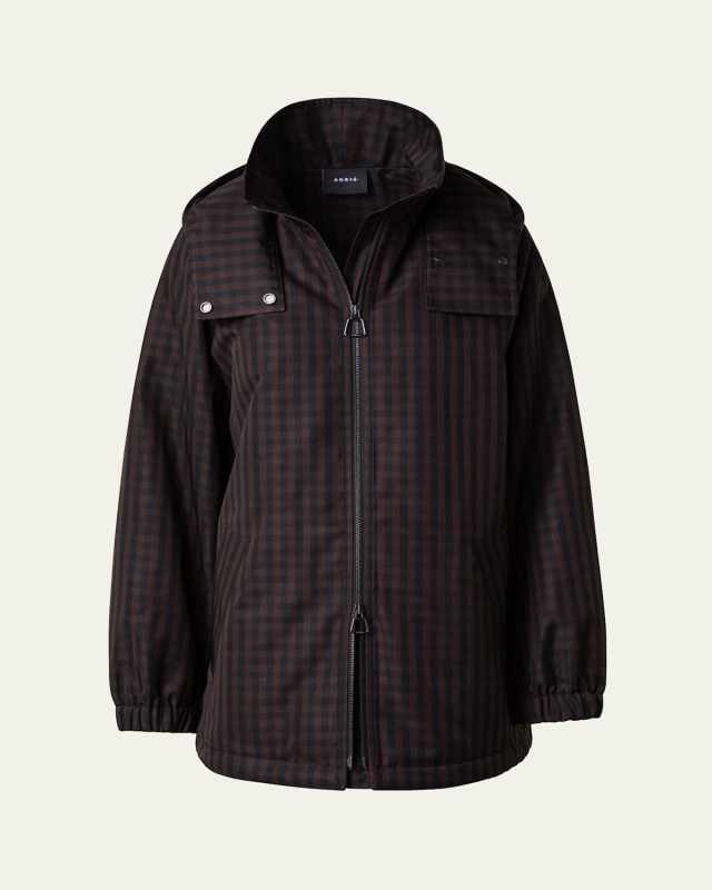 Wednesday Vichy Check Detachable Hooded Parka