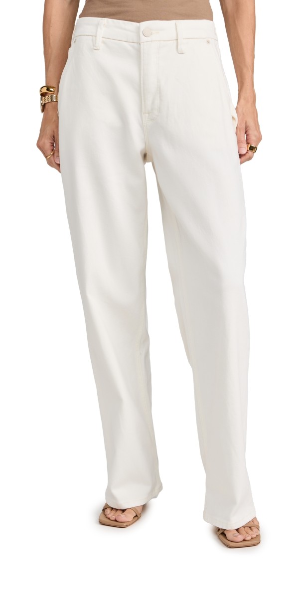 Good American Good 90s Petite Carpenter Jeans Cloud White00