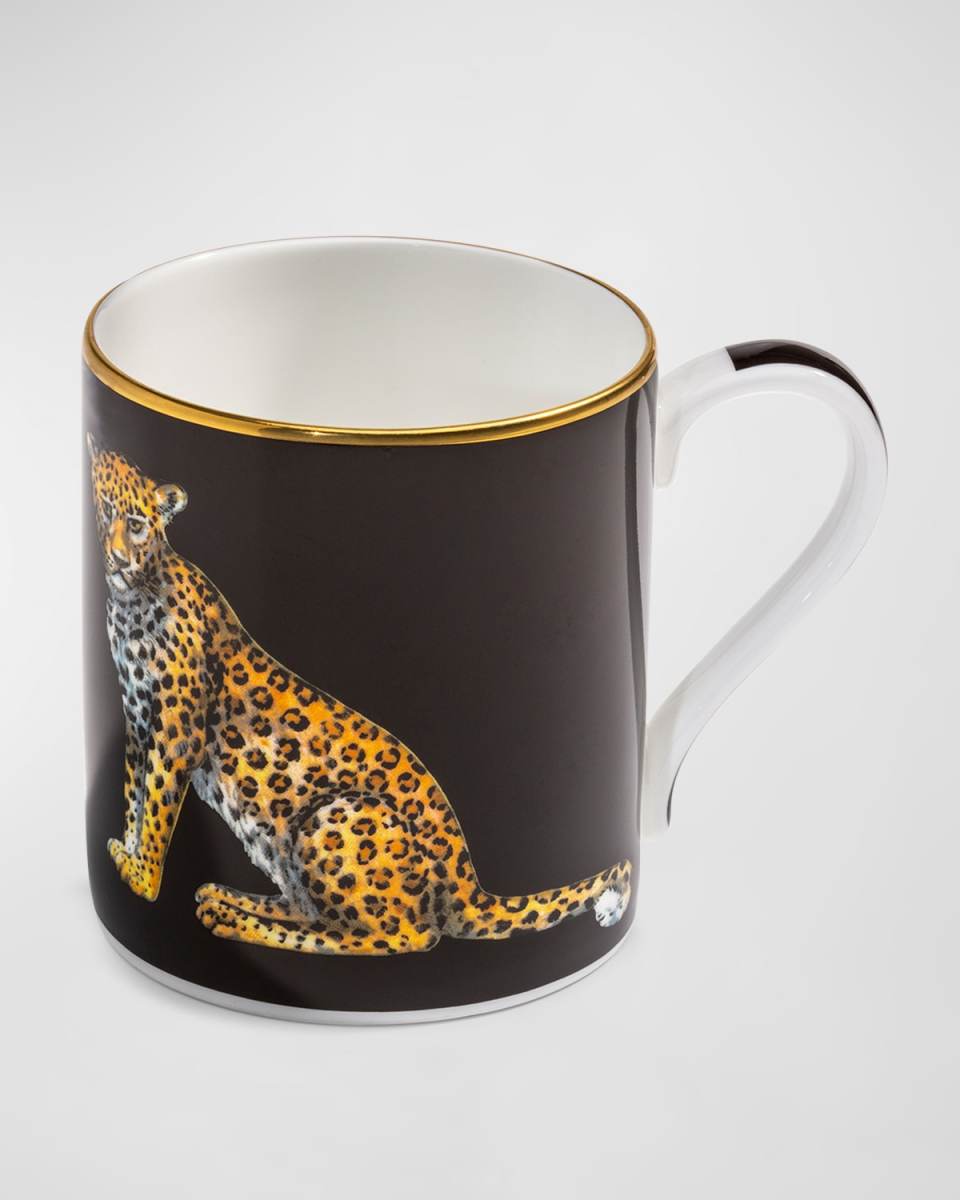Twin Leopard Mug Pair