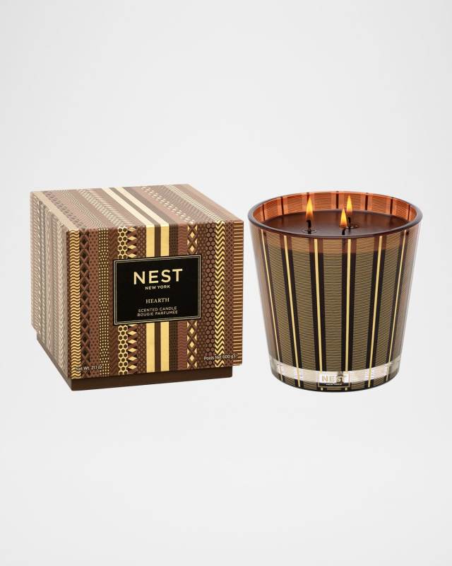 21.2 oz. Hearth 3-Wick Candle
