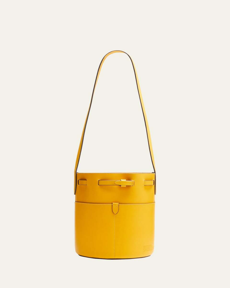 Return to Nature Small Compostable Leather Bucket Bag