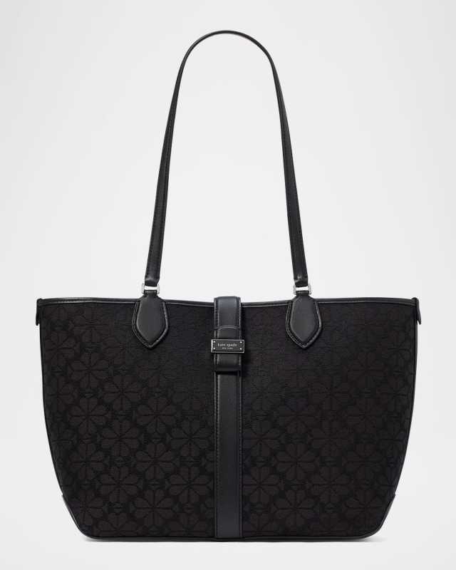 spade flower jacquard tote bag