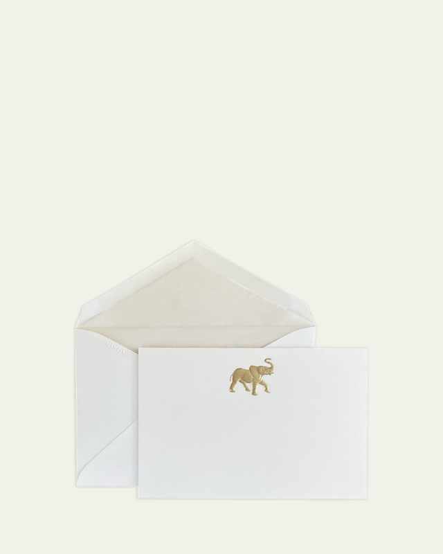 Elephant Stationery Set, 12 Cards & Envelopes