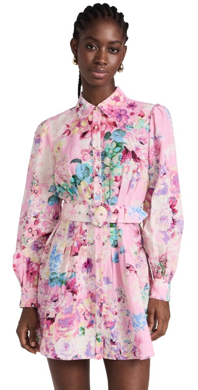 Hemant and Nandita Belted April Dress Pink