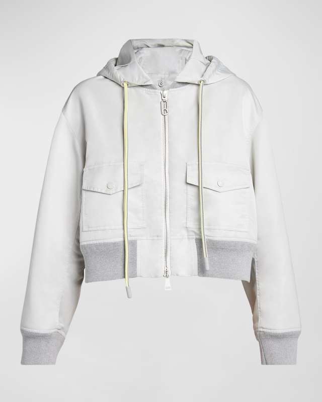 Briseo Cropped Bomber Jacket