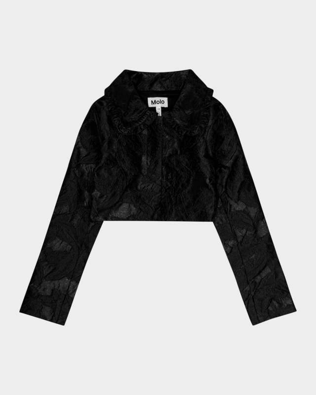 Girl's Helenka Lace Cropped Jacket, Size 4-7