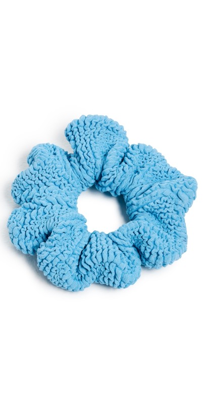 Hunza G T Crinkle Sky Blue Scrunchie Sky Blu