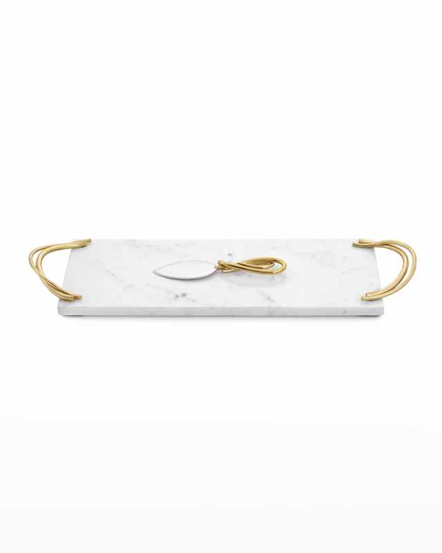 Calla Lily Small Cheese Board w/ Spreader