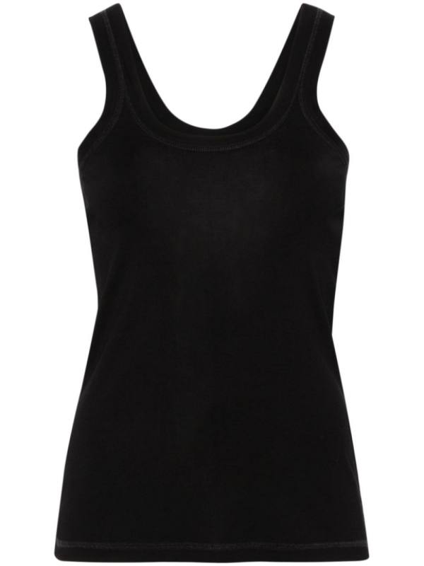 fine-ribbed tank top