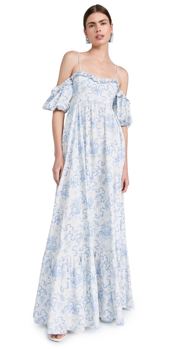 LoveShackFancy Tabithea Dress Blissful Blue