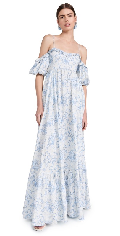 LoveShackFancy Tabithea Dress Blissful Blue