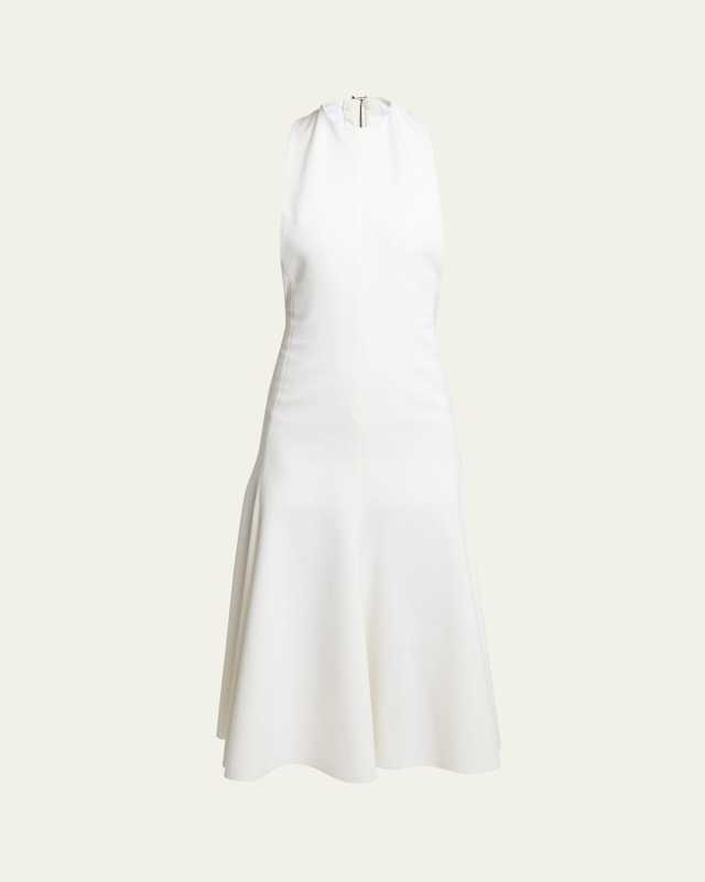 Favola Halter Backless Midi Dress