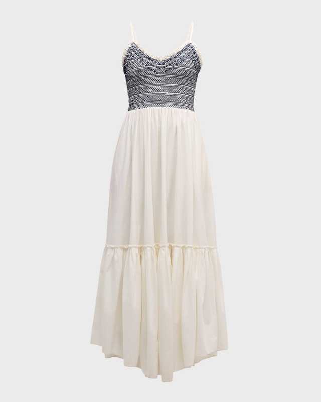 Lucia Smocked Maxi Dress