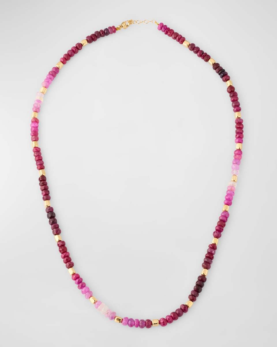 Jumbo Gold Bead Necklace