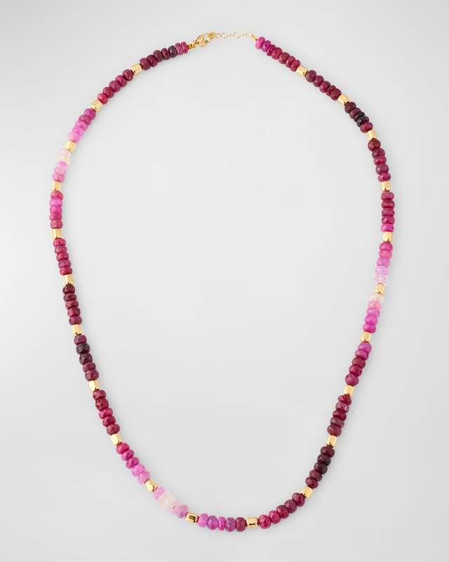 Jumbo Gold Bead Necklace