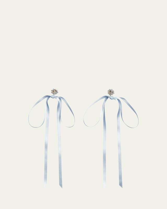 Bow Ribbon Stud Earrings