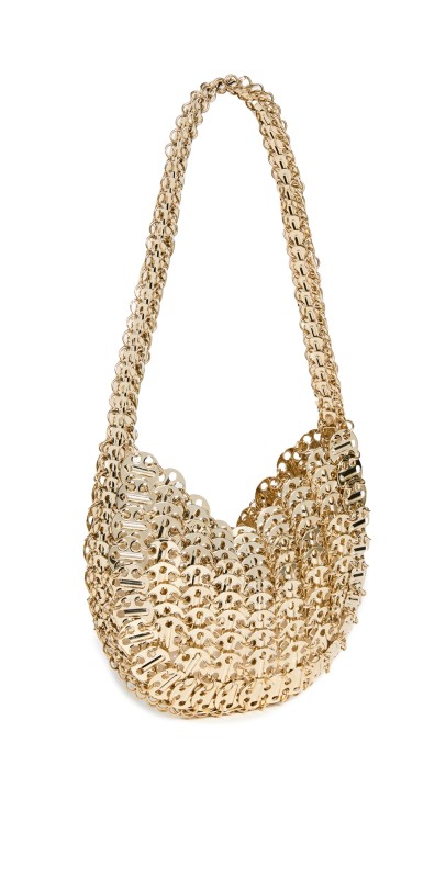 rabanne Iconic 1969 Moon Bag Light Gold