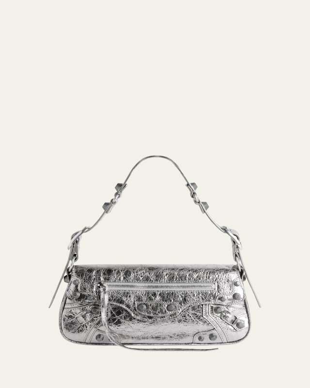 Le Cagole Small Sling Metallic Shoulder Bag