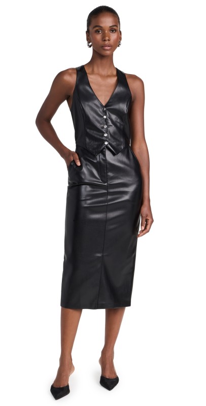 Amanda Uprichard Ethan Dress Black