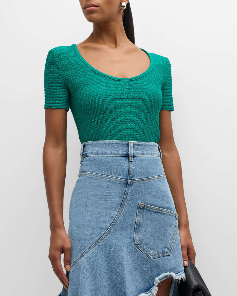 Julia Scoop-Neck Tee