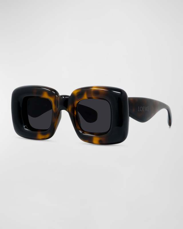 Fashion Show Inflated Acetate Square Sunglasses