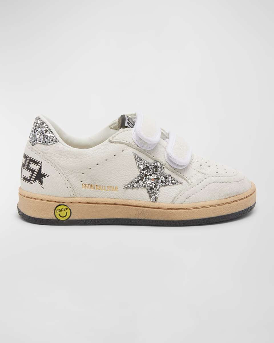 Girl's Ballstar Glitter Dual-Grip Sneakers, Kids