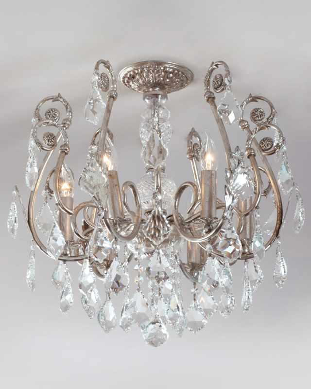 Mini Chandelier Flush-Mount Light Fixture
