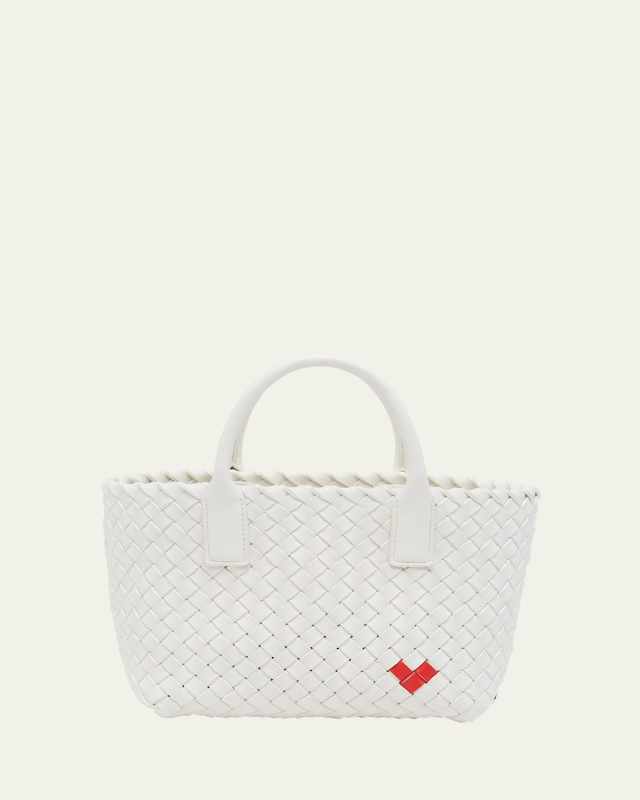 Cabat Mini Heart Leather Tote Bag