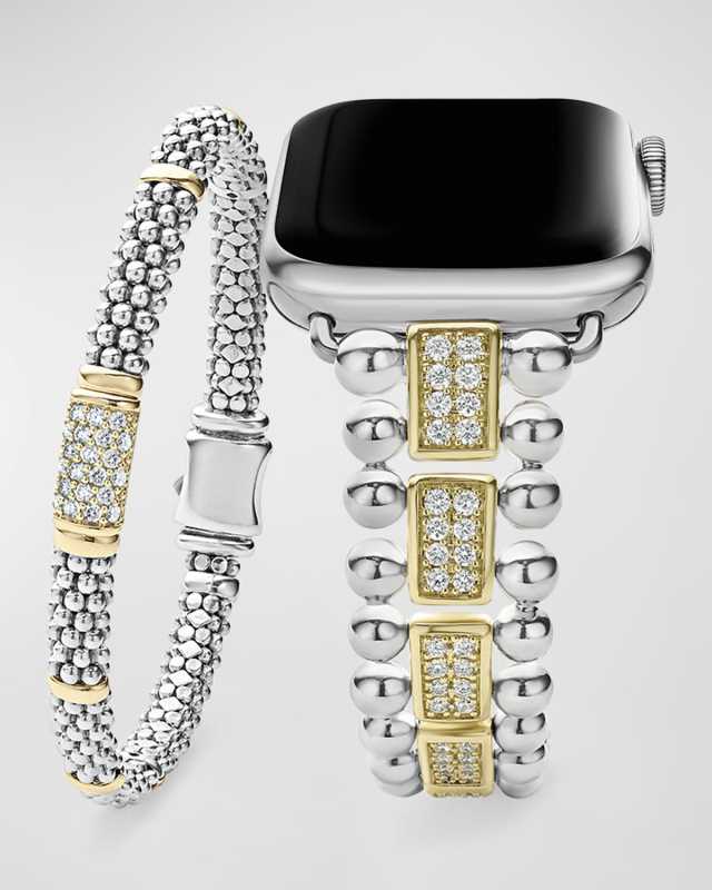Smart Caviar 18K Gold and Sterling Silver Diamond Gift Set