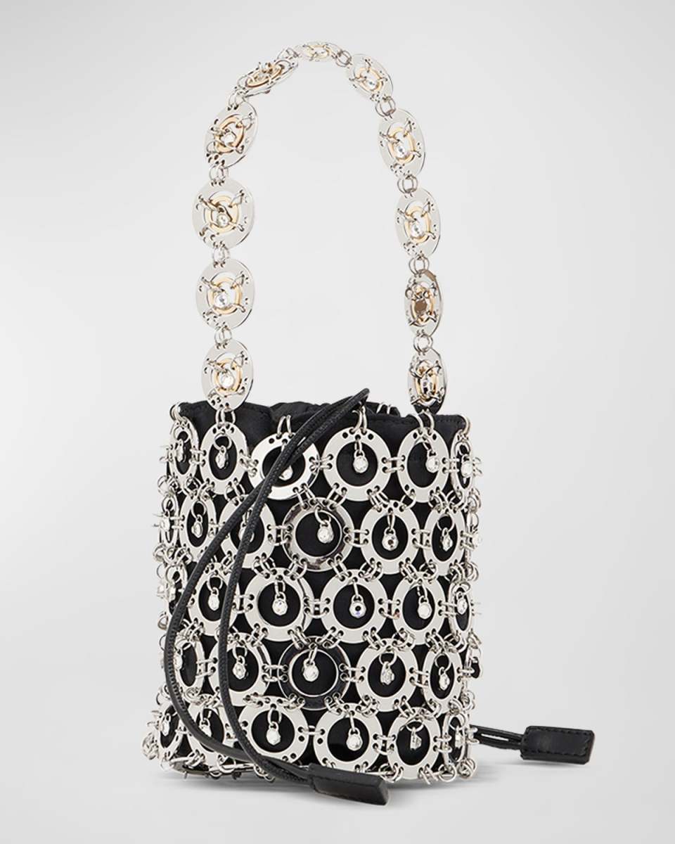 Sphere Glass Drawstring Bucket Bag