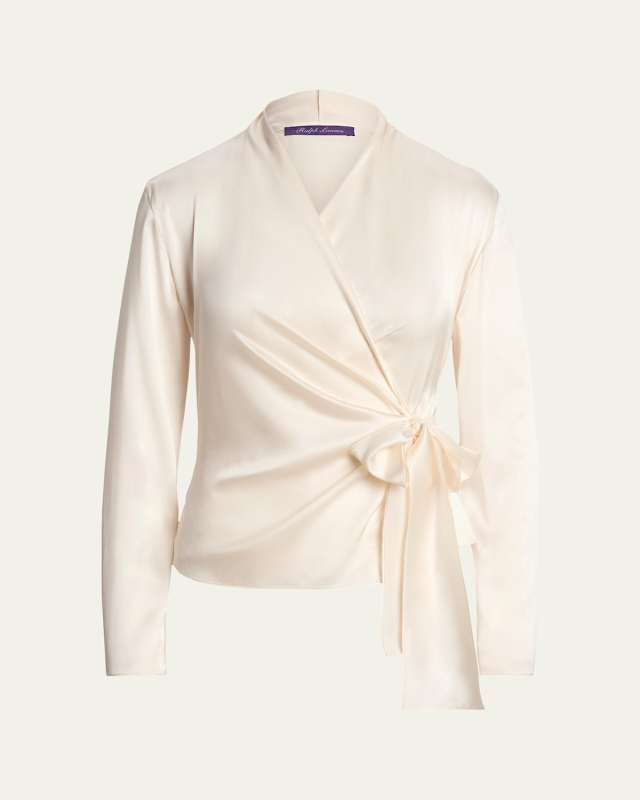 Shea SilkShaw Wrap Blouse
