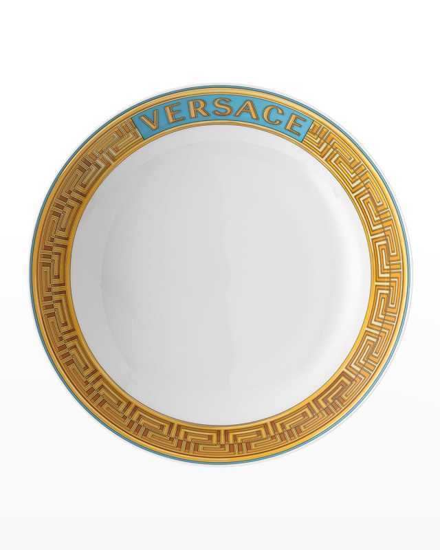 Medusa Amplified Blue Coin Rim Soup Bowl