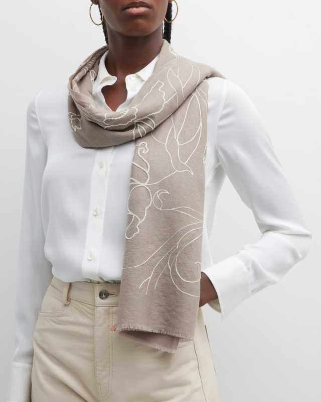 Love in a Mist Wool Scarf