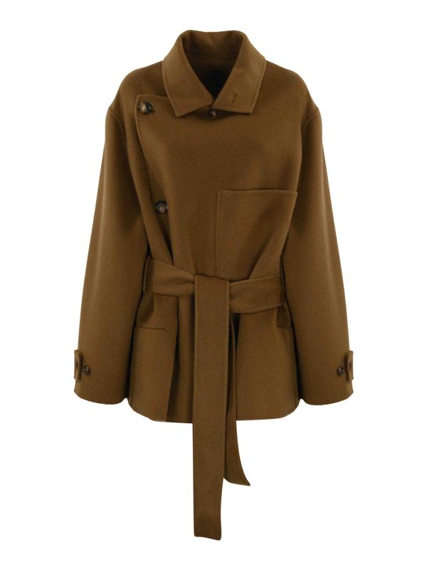 Philosophy di Lorenzo Serafini Manteau Court - Marron