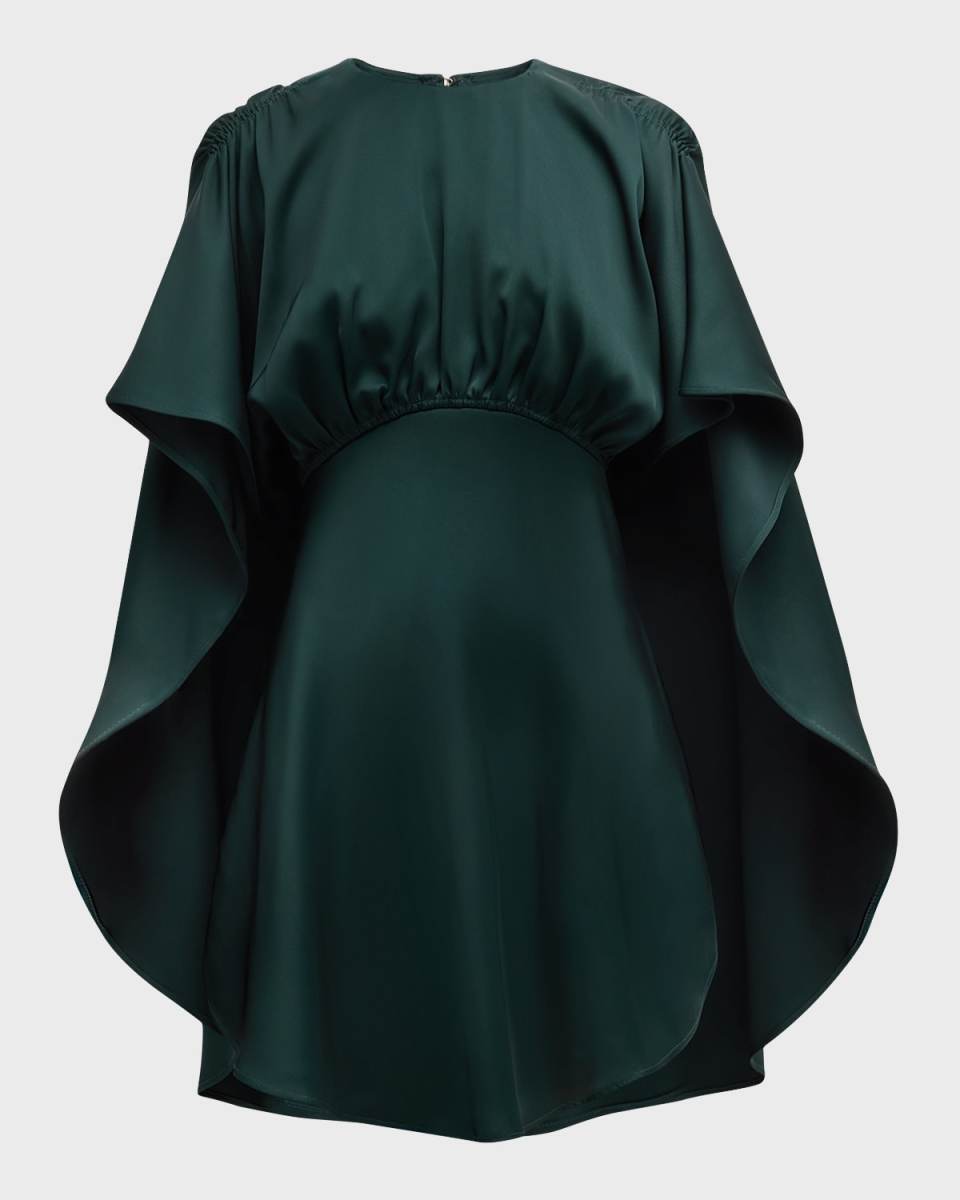 Eden Cascading Cape Mini Dress