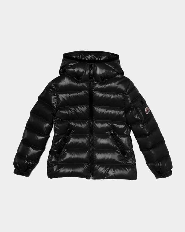Girl's Bady Quilted Logo Jacket, Size 8-14