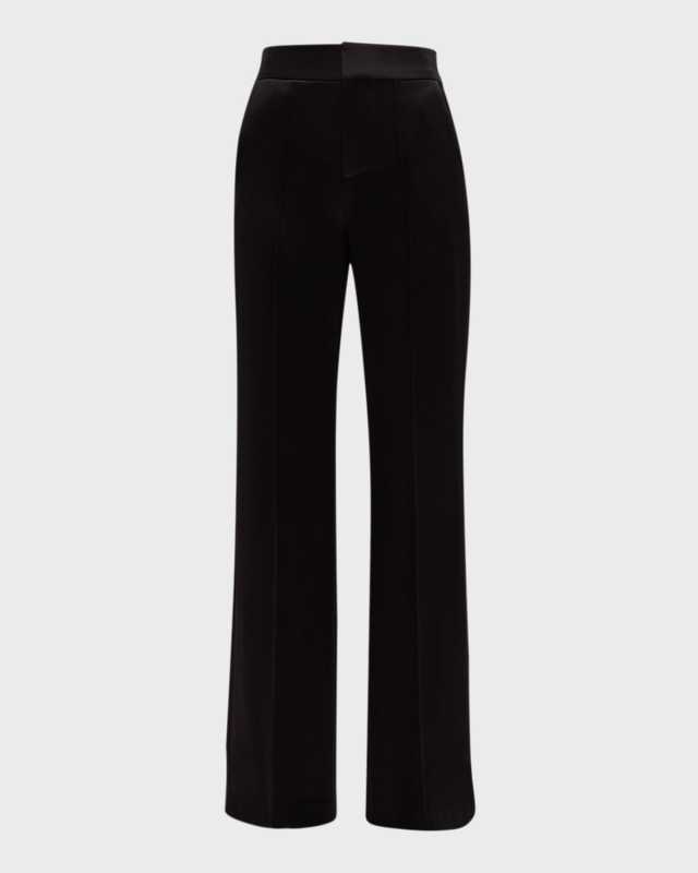 Dylan High-Rise Wide-Leg Satin Pants