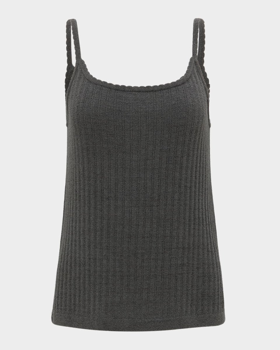 CozyChic Ultra Lite Ribbed Scoop-Neck Tank