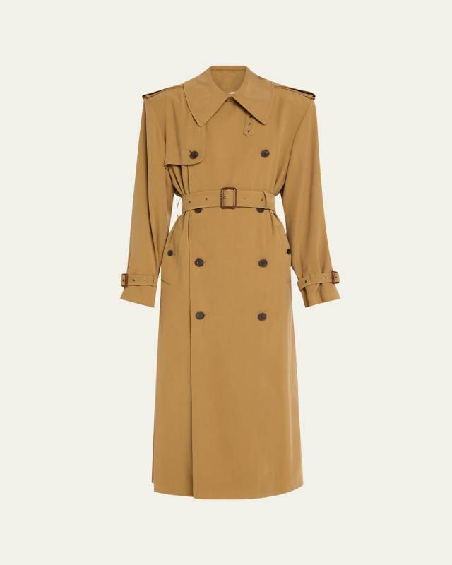 Belted Long Trench Coat