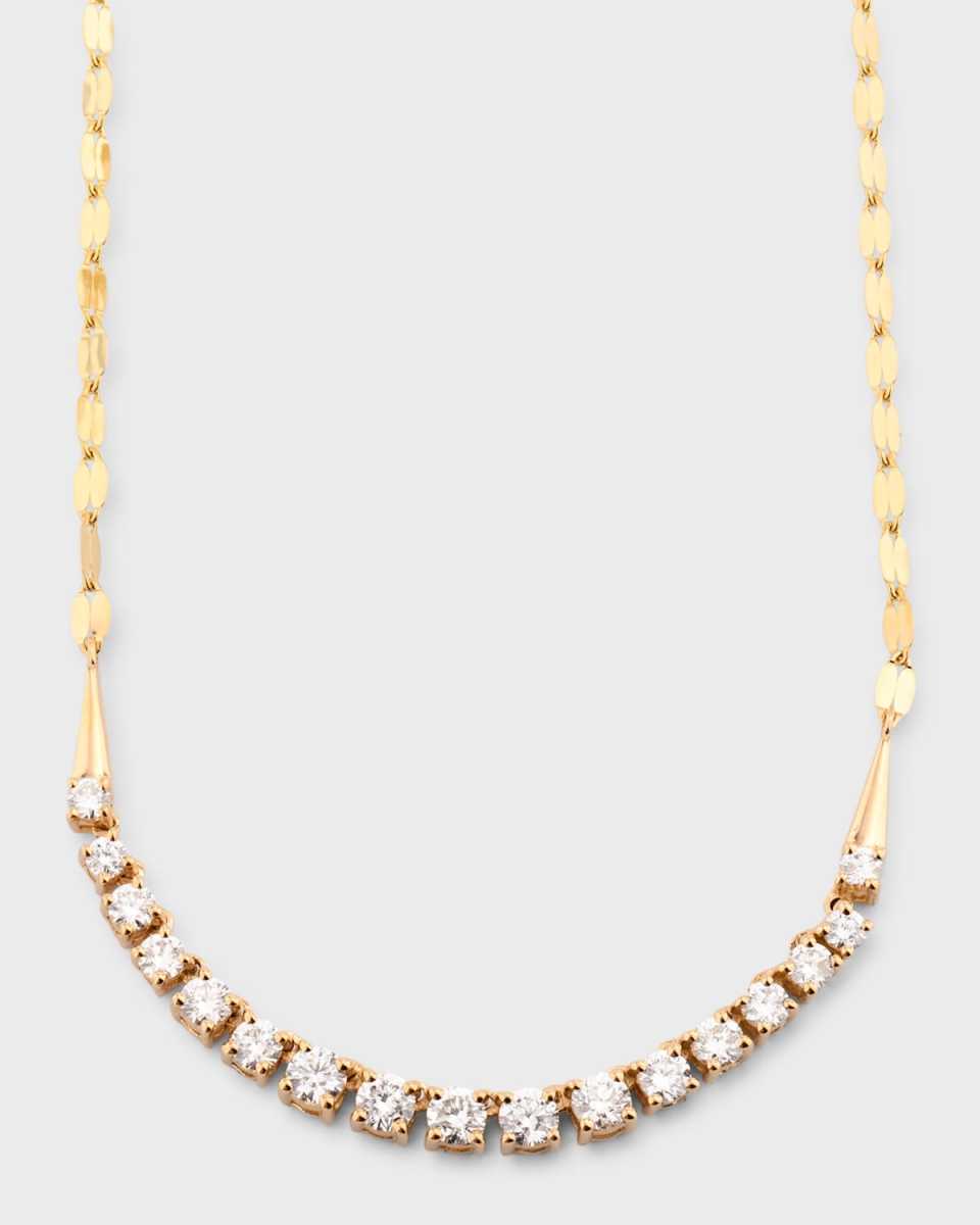 Flawless Graduating Diamond Tennis Necklace