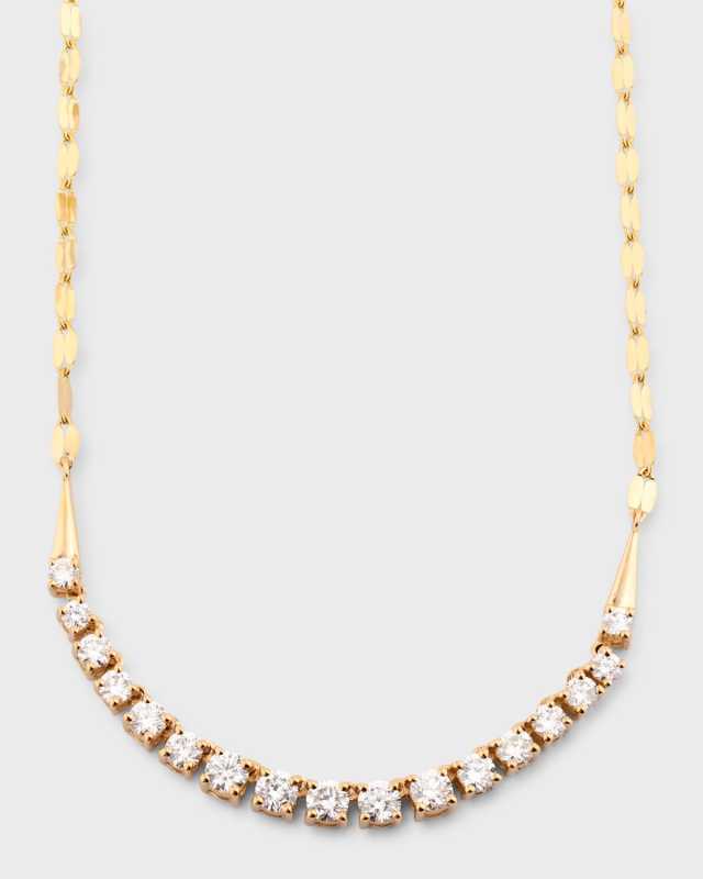 Flawless Graduating Diamond Tennis Necklace