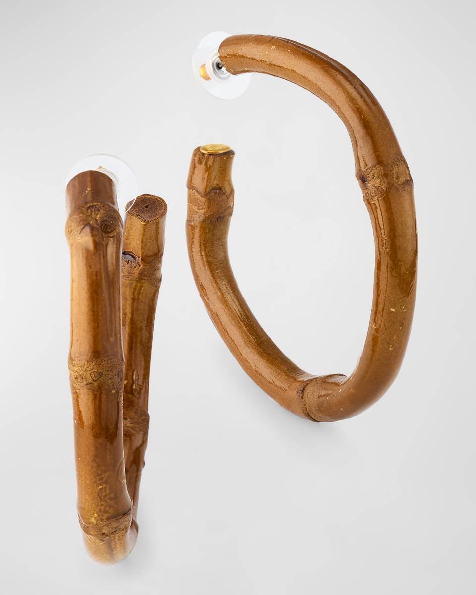 Bamboo Hoop Earrings