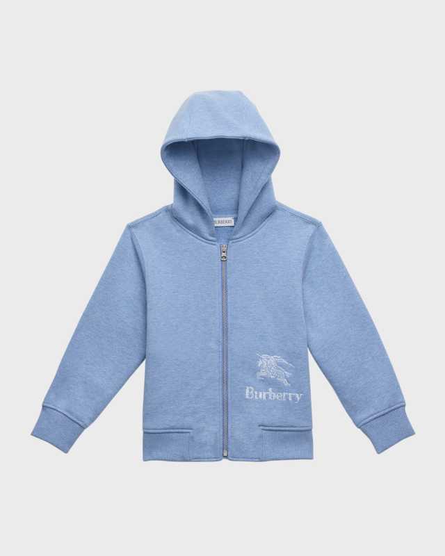 Boy's Peterson EKD Loop-Back Cotton Zip Hoodie, Size 3-14