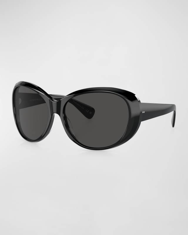 Maridan Acetate & Plastic Round Sunglasses
